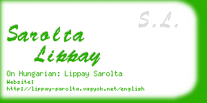 sarolta lippay business card